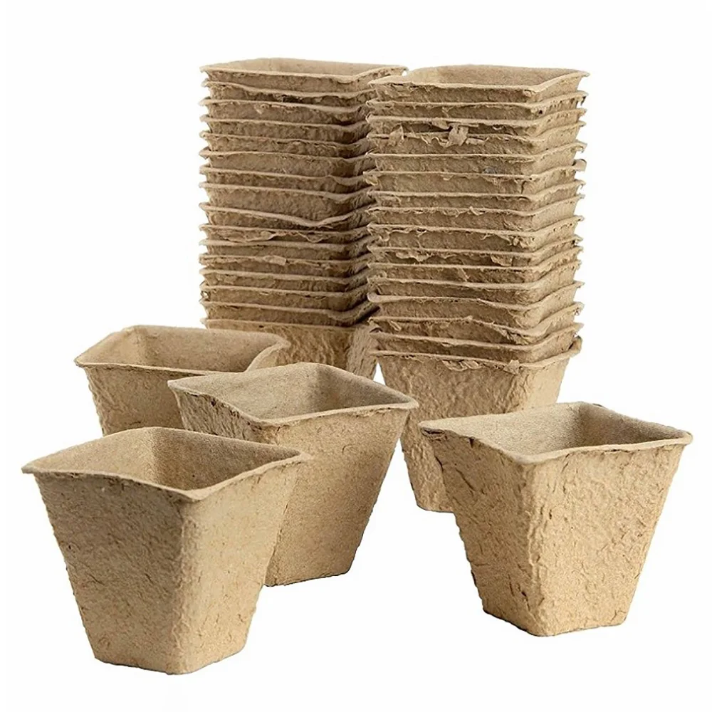 50 Pcs 6/8cm Square Plant Starter Peat Pots Flower Vegetable Seedlings Nursery Cup Paper Planter Grow Pot Home Garden Supplies
50 Pcs 6/8cm Square Plant Starter Peat Pots Flower Vegetable Seedlings Nursery Cup Paper Planter Grow Pot Home Garden Supplies