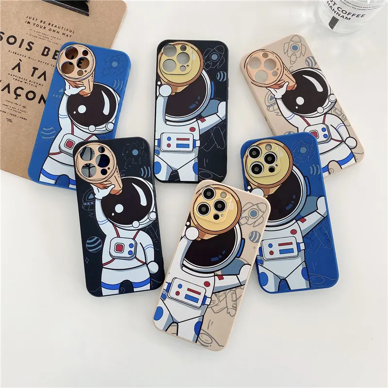 Astronaut For Iphone XS 11 12 Pro Max 6 6S 7 8 Plus XR Straight Side Soft Cover Liquid Silicone All-inclusive Mobile Phone Case 
Astronaut For Iphone XS 11 12 Pro Max 6 6S 7 8 Plus XR Straight Side Soft Cover Liquid Silicone All-inclusive Mobile Phone Case