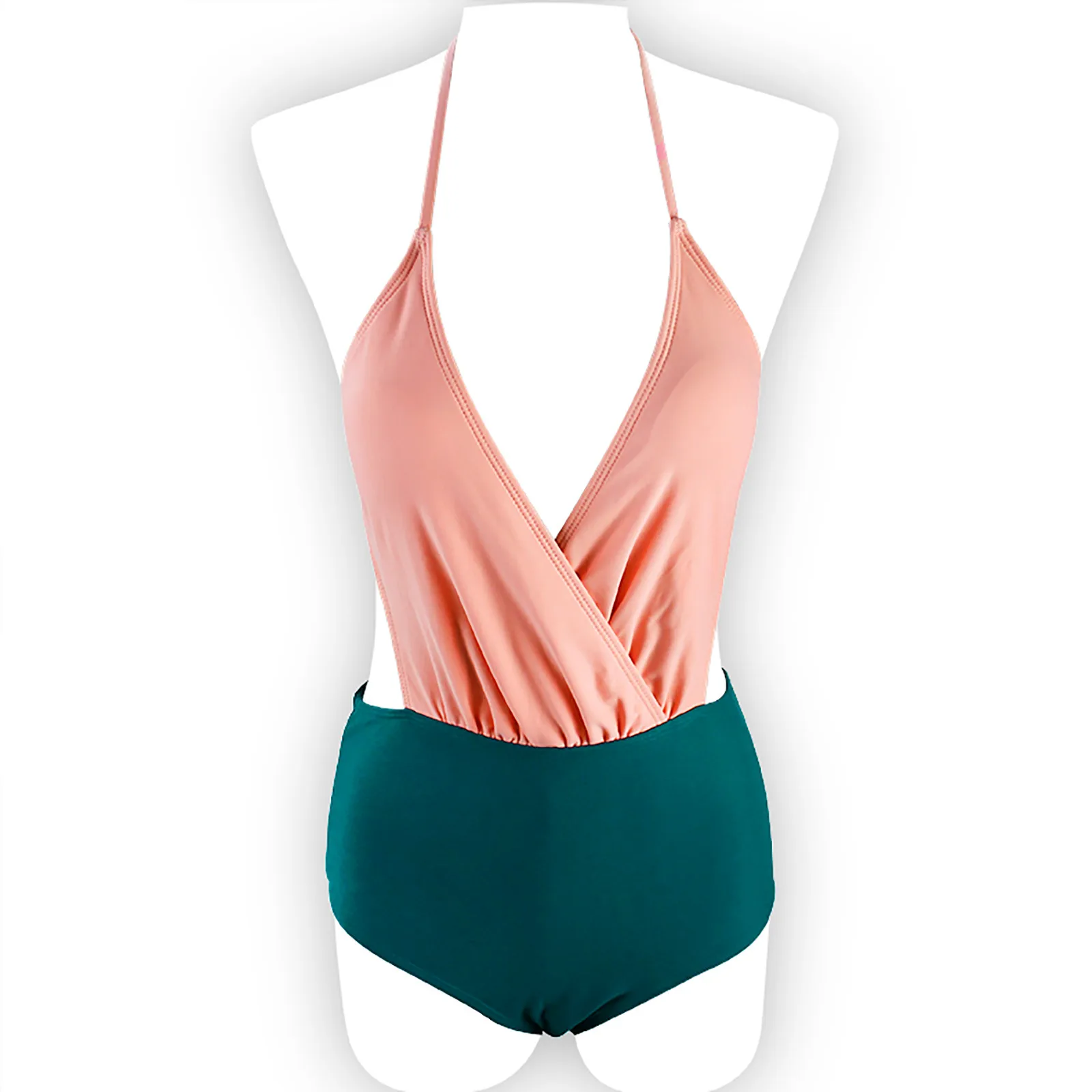 Ladies Bikini Halter Sling One-Piece Swimsuit Summer Pure Color Split Swimsuit Ladies Sexy High Waist Bikini New Style Swimwear
Ladies Bikini Halter Sling One-Piece Swimsuit Summer Pure Color Split Swimsuit Ladies Sexy High Waist Bikini New Style Swimwear
