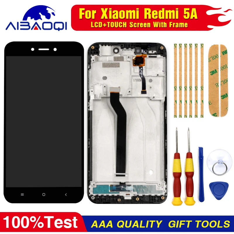 AiBaoQi для 5,0 ''Xiaomi Redmi 5a ЖК-дисплей и сенсорный экран дигитайзер с рамкой в сборе ЖК-дисплей инструменты для замены
AiBaoQi для 5,0 ''Xiaomi Redmi 5a ЖК-дисплей и сенсорный экран дигитайзер с рамкой в сборе ЖК-дисплей инструменты для замены