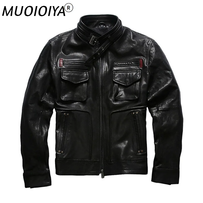 Spring and Autumn Casual Hunting Leather Jacket Men's Retro Casual Short Multi-Pocket Vegetable Tanned sheepskin Leather Jacket
Spring and Autumn Casual Hunting Leather Jacket Men's Retro Casual Short Multi-Pocket Vegetable Tanned sheepskin Leather Jacket