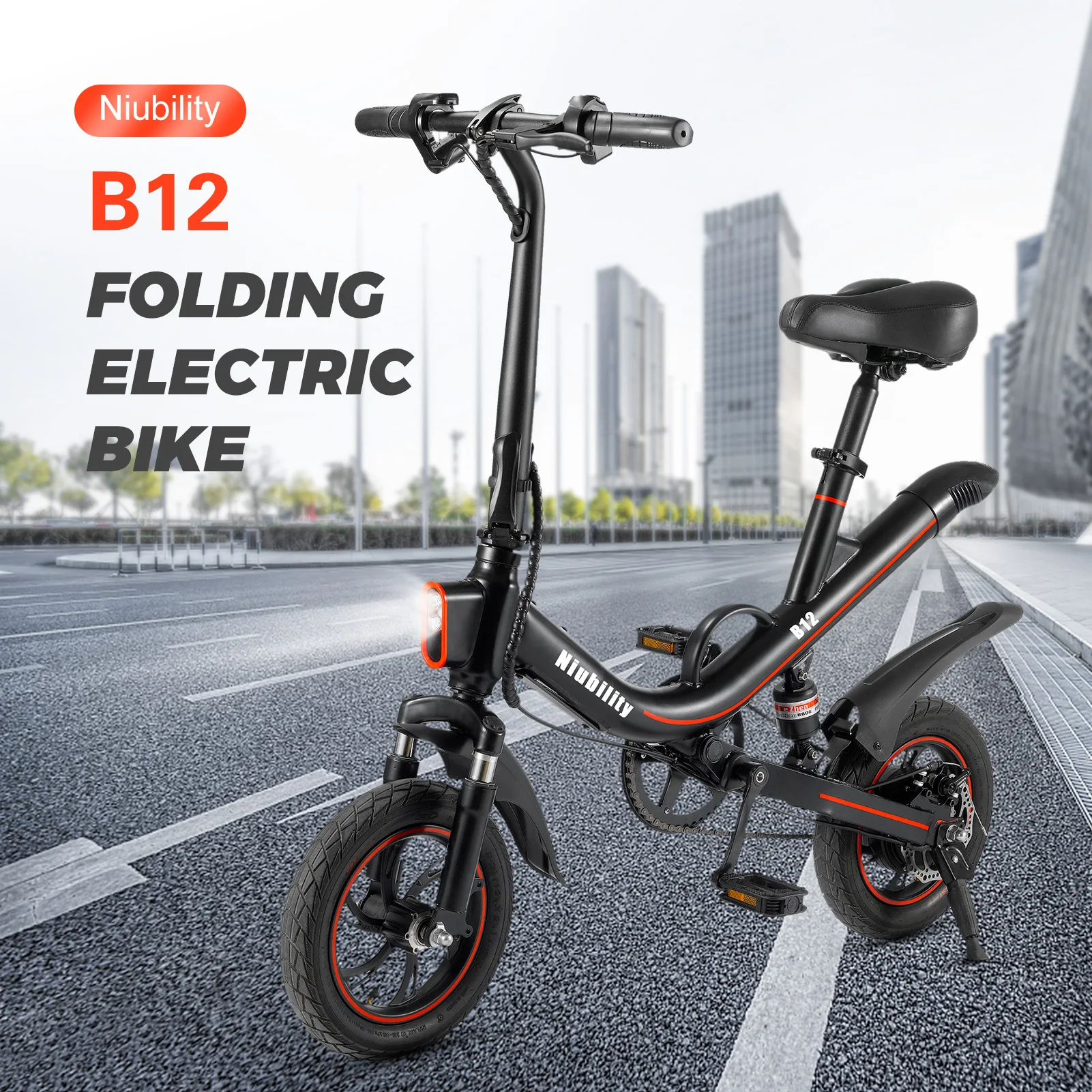 Niubility 12 Inch 350W Folding Electric Bicycle Power Assist E Bike 25-30km Range with Shock Absorber for Commuting Adult bike 
Niubility 12 Inch 350W Folding Electric Bicycle Power Assist E Bike 25-30km Range with Shock Absorber for Commuting Adult bike