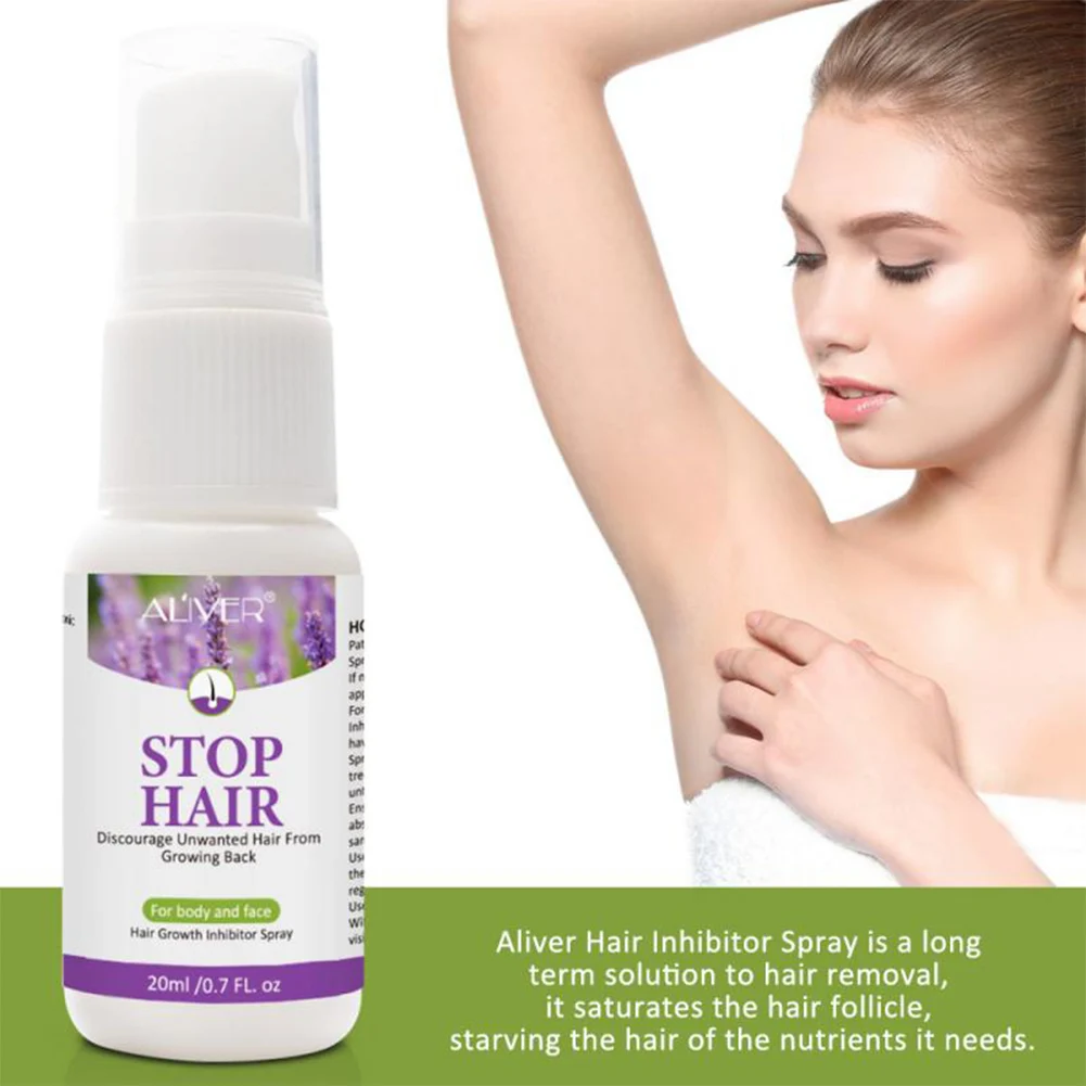 20ml Hair Inhibitor Spray Painless Hair Stop Growth Spray Non-Irritating Hair Removal Spray for Arms Legs Armpits Drop Shipping
20ml Hair Inhibitor Spray Painless Hair Stop Growth Spray Non-Irritating Hair Removal Spray for Arms Legs Armpits Drop Shipping