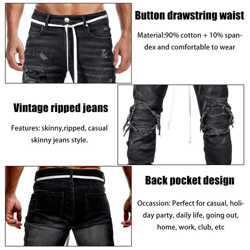 Straight Jeans Men High Waist Jean Spring Summer Boyfriend Streetwear Skinny Cacual Designer Long Denim Pants Trousers
Straight Jeans Men High Waist Jean Spring Summer Boyfriend Streetwear Skinny Cacual Designer Long Denim Pants Trousers