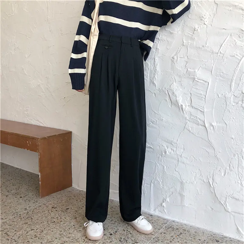 HziriP Large Size New Full Length High Waist Slim Versatile Straight Korean Spring Retro 2020 Solid All Match Slender Pants
HziriP Large Size New Full Length High Waist Slim Versatile Straight Korean Spring Retro 2020 Solid All Match Slender Pants