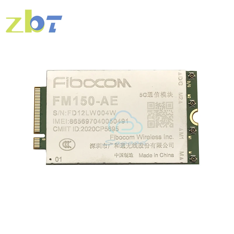 ZBT Fibocom 5G M.2 module FM150-AE 5G NR LTE Cat 20 WCDMA Sub-6GHz NSA & SA B2/B4/B5/B7/B12/B13/B14/B17/B25/B26/B29/b30/B66/B71
ZBT Fibocom 5G M.2 module FM150-AE 5G NR LTE Cat 20 WCDMA Sub-6GHz NSA & SA B2/B4/B5/B7/B12/B13/B14/B17/B25/B26/B29/b30/B66/B71