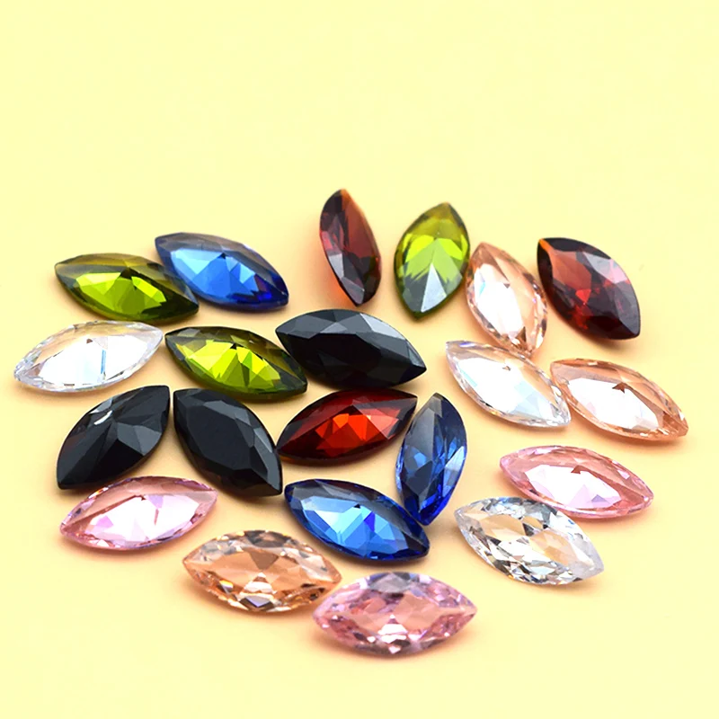 Point Back Glass Nails Rhinestones Diamond 3D 5*10mm Leaf Zircon Crystals Shining Gems Top Quality DIY Crafts Dress Decorative 
Point Back Glass Nails Rhinestones Diamond 3D 5*10mm Leaf Zircon Crystals Shining Gems Top Quality DIY Crafts Dress Decorative