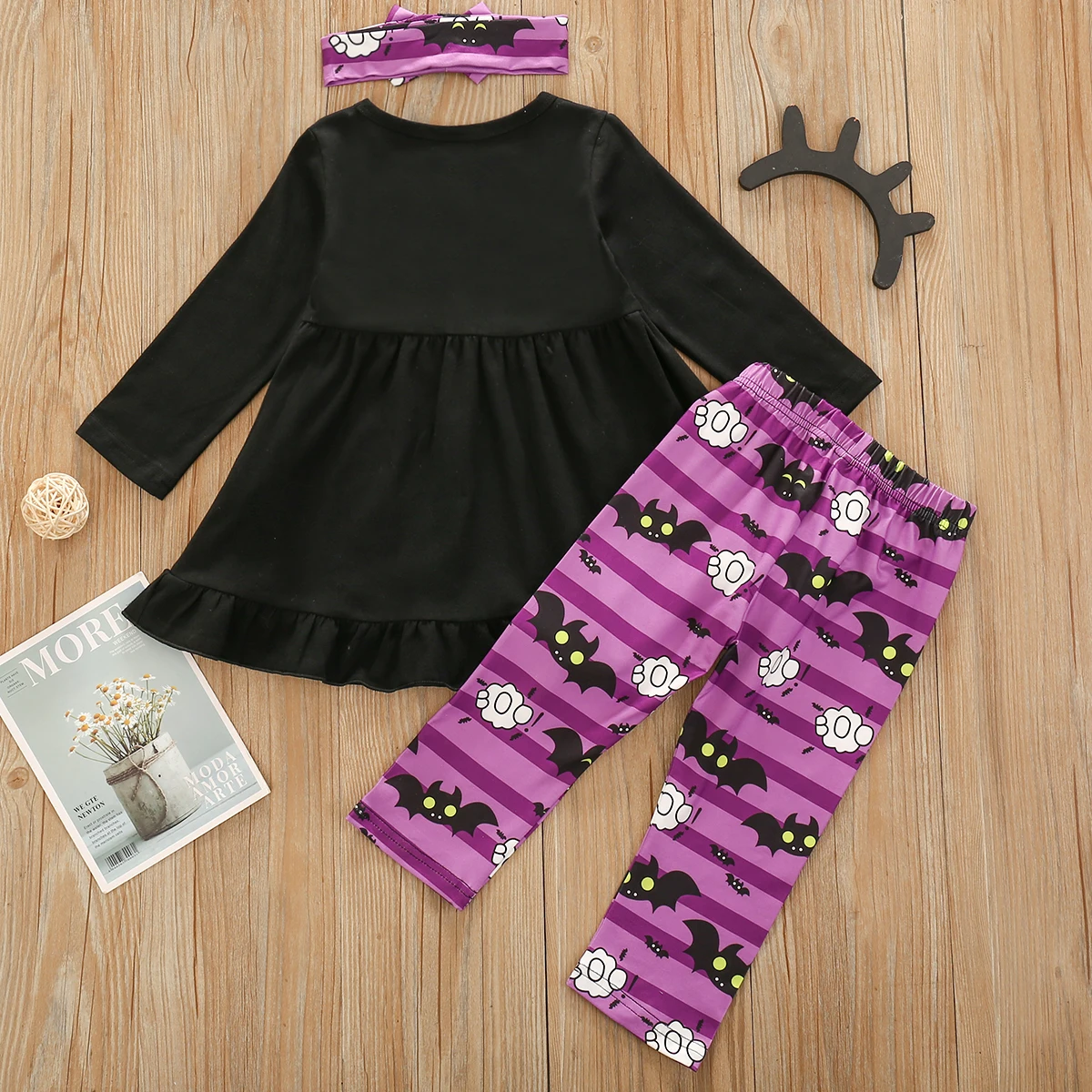 Pudcoco Halloween Baby Girls Clothes Sets Cute Cartoon Bat Long Sleeeve Smock Top+Printed Long Pants+Headband Outfits
Pudcoco Halloween Baby Girls Clothes Sets Cute Cartoon Bat Long Sleeeve Smock Top+Printed Long Pants+Headband Outfits