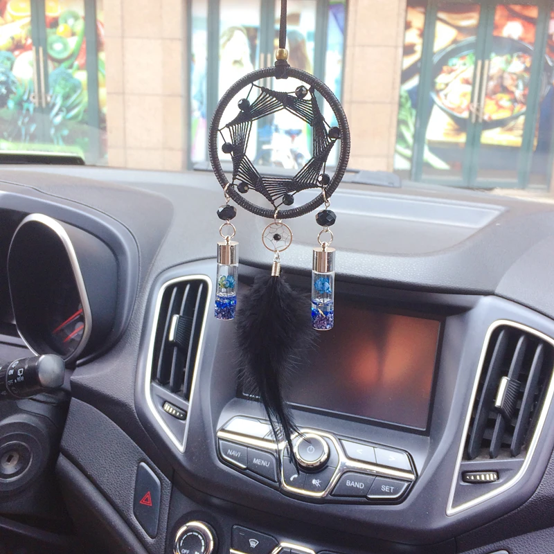 Dreamcatcher Car Hanging Decorations with Feather and Preserved Fresh Flower Pendant
Dreamcatcher Car Hanging Decorations with Feather and Preserved Fresh Flower Pendant