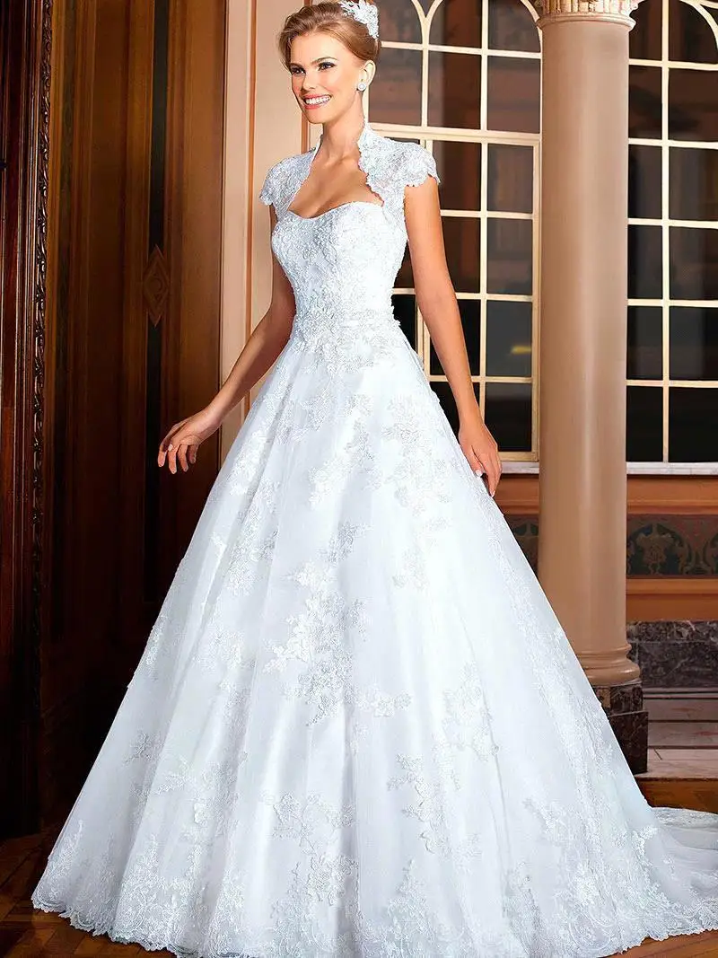 Vestido De Noiva 2018 Fashion Princess Lace Beaded bridal gown With Bolero Plus Robe De Mariage mother of the bride dresses
Vestido De Noiva 2018 Fashion Princess Lace Beaded bridal gown With Bolero Plus Robe De Mariage mother of the bride dresses