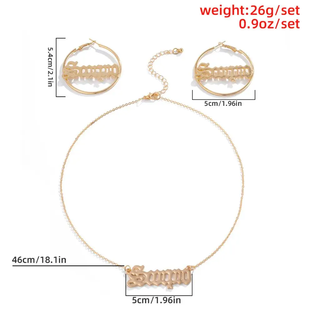Punk Scorpio Letter Jewelry Set Gold Color Metal Big Exaggerated Pendant Necklace Hoop Earrings Set Jewelry Steampunk Party Wear
Punk Scorpio Letter Jewelry Set Gold Color Metal Big Exaggerated Pendant Necklace Hoop Earrings Set Jewelry Steampunk Party Wear