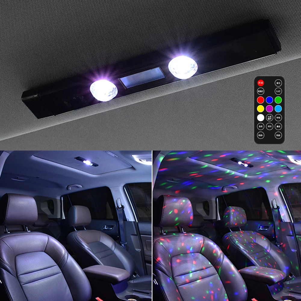 Multi-color Car Atmosphere Lights Ambient Lamp With Remote Portable LED Decorative Light For Car Accessories USB Rechargeable
Multi-color Car Atmosphere Lights Ambient Lamp With Remote Portable LED Decorative Light For Car Accessories USB Rechargeable