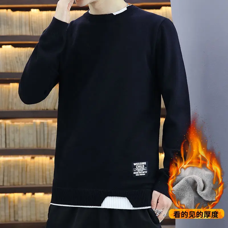 E-BAIHUI Men's Sweater Pretend Two-pieces Casual Loose Pullover Harajuku Patchwork Letter Print Hip Hop Fashion Knitted Knitwear
E-BAIHUI Men's Sweater Pretend Two-pieces Casual Loose Pullover Harajuku Patchwork Letter Print Hip Hop Fashion Knitted Knitwear