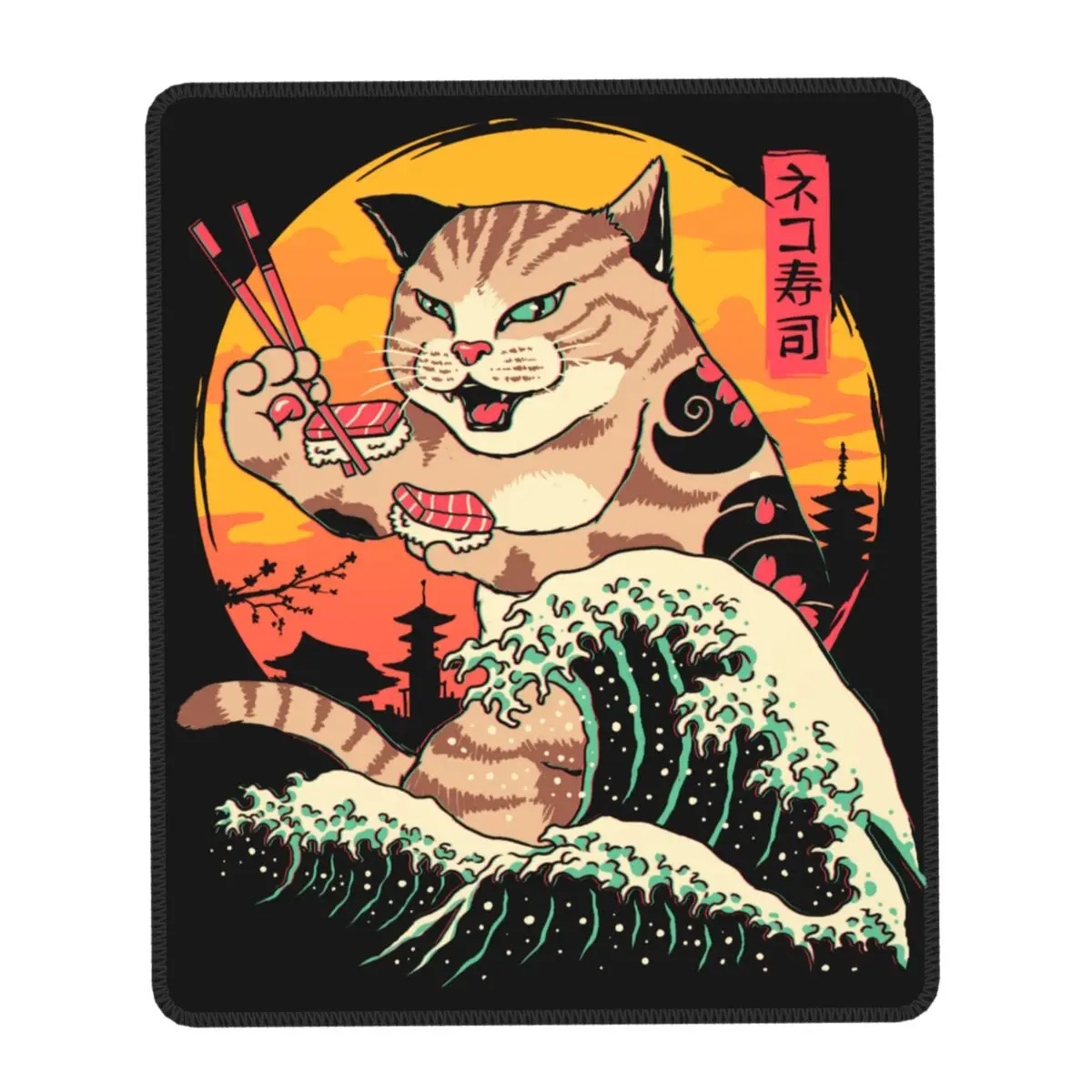 Japanese Cat Gamer Mouse Pad Non-Slip Rubber Lockedge Mousepad Office Computer PC Neko Sushi Kanagawa Wave Desk Mouse Mat Pads 
Japanese Cat Gamer Mouse Pad Non-Slip Rubber Lockedge Mousepad Office Computer PC Neko Sushi Kanagawa Wave Desk Mouse Mat Pads