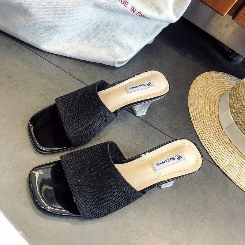 2021 Slippers Women Slip on Square Heels Peep Toe Women Sandals Ladies Slides Shoes Female Slides Lady Woman Shoes
2021 Slippers Women Slip on Square Heels Peep Toe Women Sandals Ladies Slides Shoes Female Slides Lady Woman Shoes