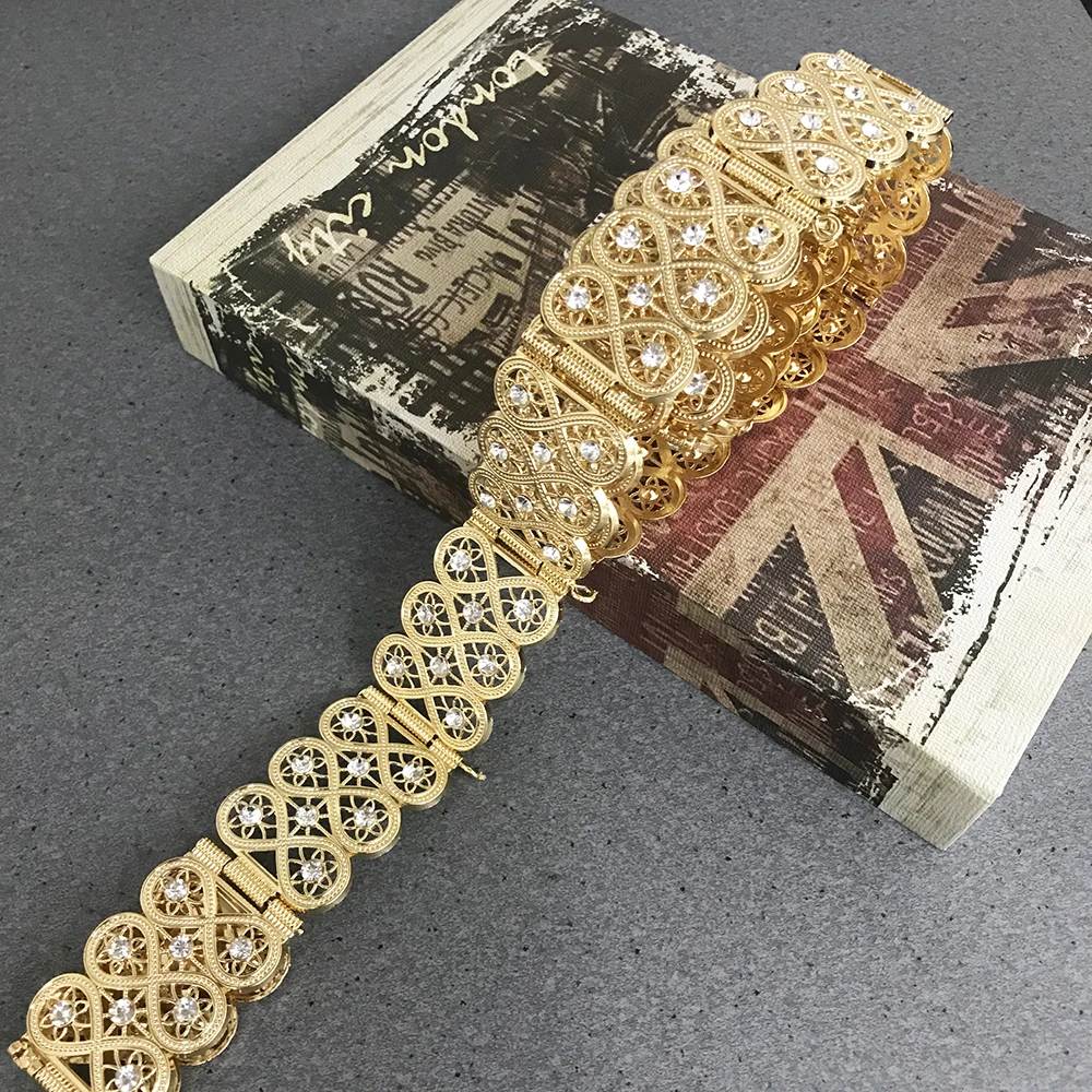 Elegant brand design with crystal hollow flower metal belt vintage European women adjustable wedding dress waist chain jewelry
Elegant brand design with crystal hollow flower metal belt vintage European women adjustable wedding dress waist chain jewelry