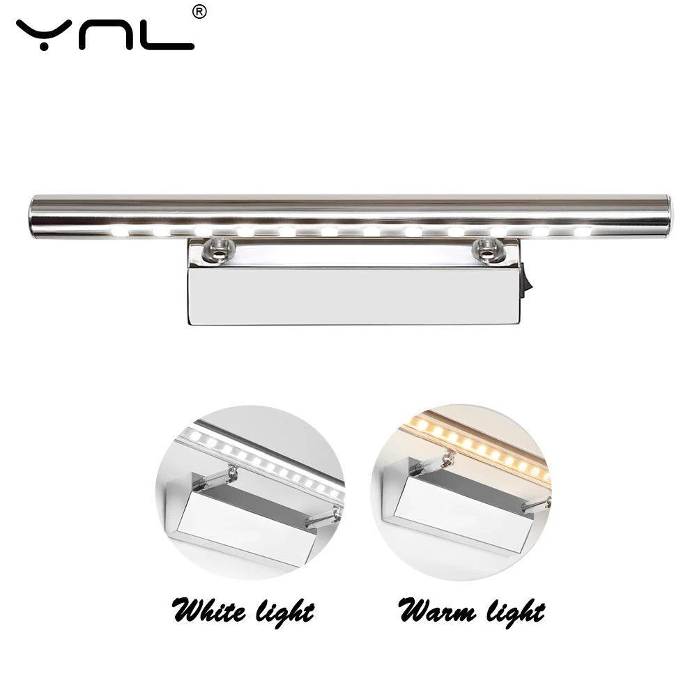 

LED Wall Lamp 3W 5W 7W Modern Bathroom Cabinet Light 110V 220V Nordic Bedroom Sconce Wall Light Fixtures Stainless Mirror Lamps