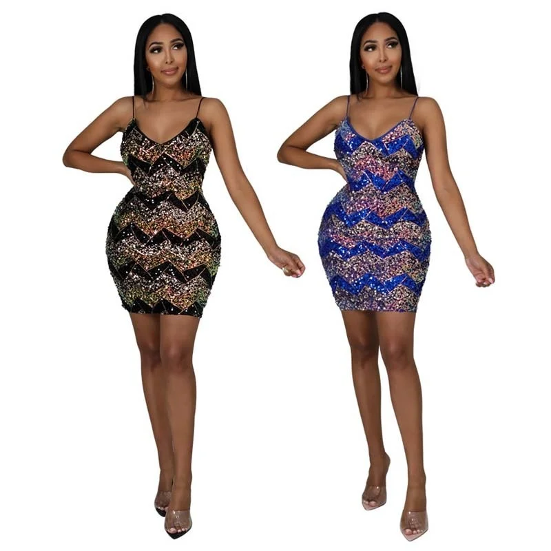 Cutubly Party Wear Dress For Girls Sexy Sequins Straps Christmas Women Dresses Backless Zipper Women's Clothing Vestidos Summer
Cutubly Party Wear Dress For Girls Sexy Sequins Straps Christmas Women Dresses Backless Zipper Women's Clothing Vestidos Summer
