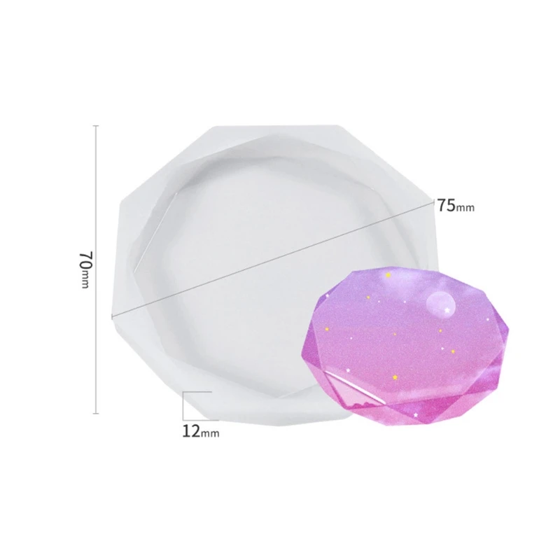 DIY CraftsCrystal Epoxy Coaster Resin Mold Cup Mat Pad Casting Silicone Mould F3MF
DIY CraftsCrystal Epoxy Coaster Resin Mold Cup Mat Pad Casting Silicone Mould F3MF