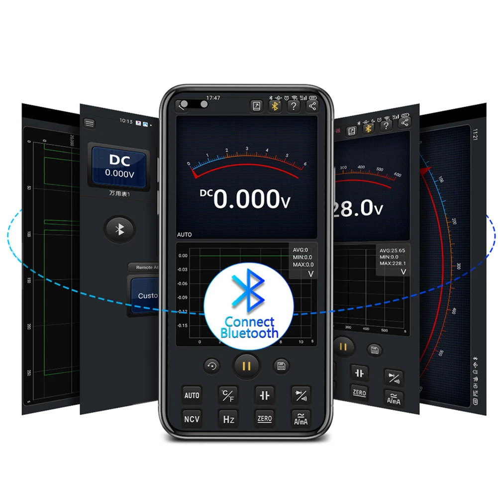 AN9002 True Rms Tool Professional Current Voltage Smart 6000 Counts Auto-Range Bluetooth Digital Multimeter Tester Portable Home
AN9002 True Rms Tool Professional Current Voltage Smart 6000 Counts Auto-Range Bluetooth Digital Multimeter Tester Portable Home