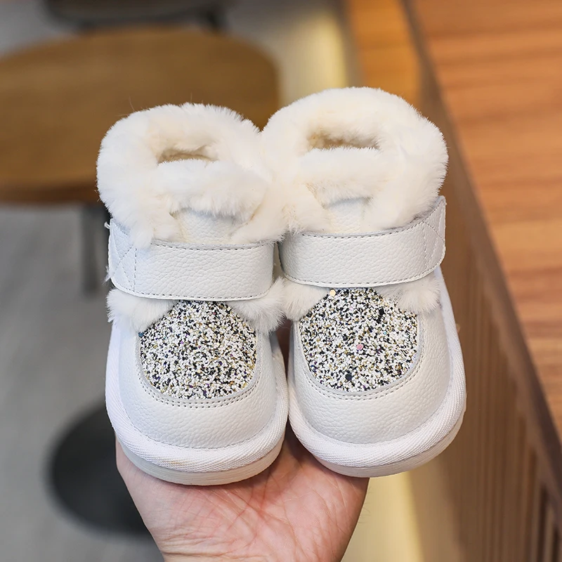 Girls Boots Winter Baby Keep Warm Child Toddler Shoes Soft Bottom Plush Genuine Leather Children Shoes Sequins Kids Martin Boot
Girls Boots Winter Baby Keep Warm Child Toddler Shoes Soft Bottom Plush Genuine Leather Children Shoes Sequins Kids Martin Boot