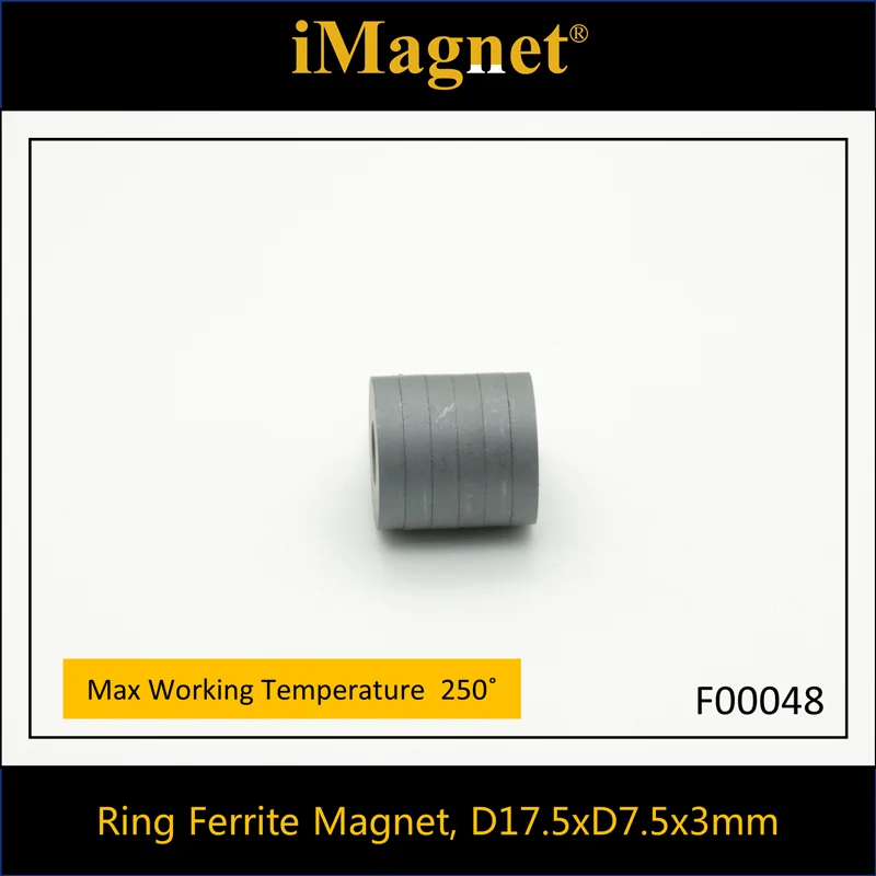 F00048 20/100 шт. Кольцо Ферритовый магнит D17.5 * D7.5 3 мм нестандартный Магнитный стальной