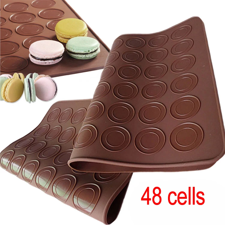 48-Cavity Silicone Macaron Macaroon Pastry Oven Baking Mould Sheet Mat Kitchen Tools Non-stick DIY Bakeware
48-Cavity Silicone Macaron Macaroon Pastry Oven Baking Mould Sheet Mat Kitchen Tools Non-stick DIY Bakeware