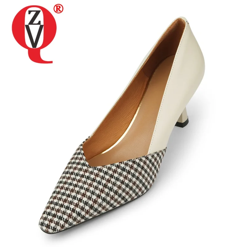 ZVQ Women Four seasons New Style Round Toe Leisure Shoes Genuine Leather and Check cloth upper Concise Comfortable office lady
ZVQ Women Four seasons New Style Round Toe Leisure Shoes Genuine Leather and Check cloth upper Concise Comfortable office lady