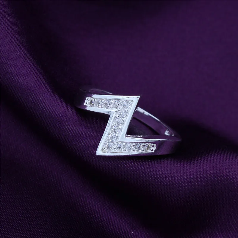 925 Sterling Silver Jewelry Fashion AAA+ Zircon Z-Shape Ring 7#-8# Woman's Classic Clothes With Gifts CR024
925 Sterling Silver Jewelry Fashion AAA+ Zircon Z-Shape Ring 7#-8# Woman's Classic Clothes With Gifts CR024