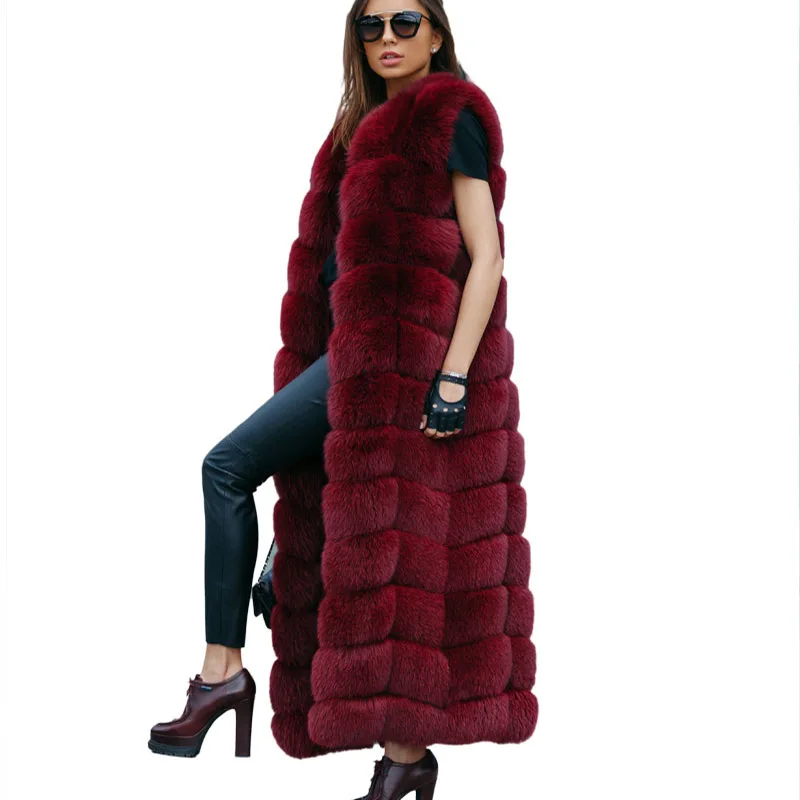 2020 New Long Faux Fur Vest Women Winter Warm Flurry Faux Fox Fur Coat Female Faux Fur Vest Elegant Artifical Fur Vest Ladies
2020 New Long Faux Fur Vest Women Winter Warm Flurry Faux Fox Fur Coat Female Faux Fur Vest Elegant Artifical Fur Vest Ladies