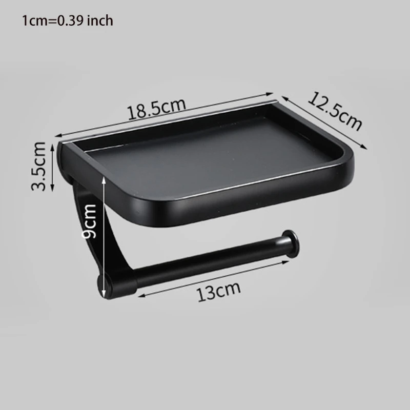 X7AB Wall Mounted Toilet Paper Roll Holder with Phone Shelf Aluminum Rustproof Tissue Holder Metal Bathroom Accessories
X7AB Wall Mounted Toilet Paper Roll Holder with Phone Shelf Aluminum Rustproof Tissue Holder Metal Bathroom Accessories