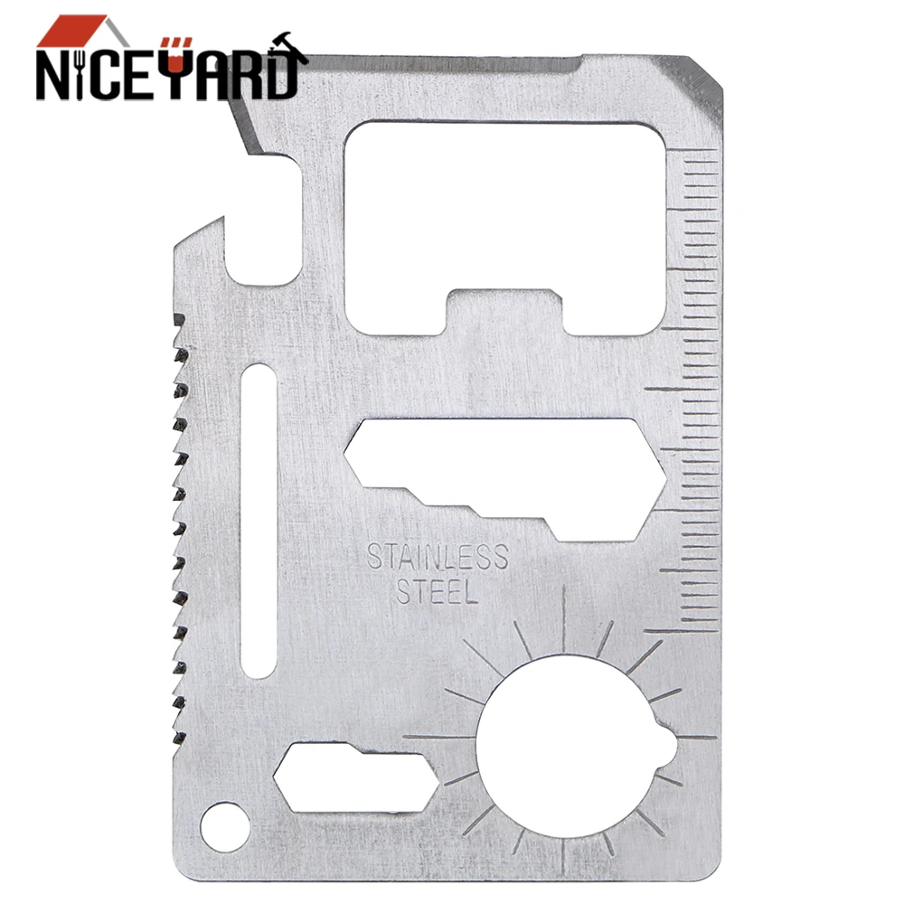 NICEYARD 1 piece Multi Tools 11 in 1 Outdoor Survival Camping Pocket Military Card Knife Hand Tool Set
NICEYARD 1 piece Multi Tools 11 in 1 Outdoor Survival Camping Pocket Military Card Knife Hand Tool Set
