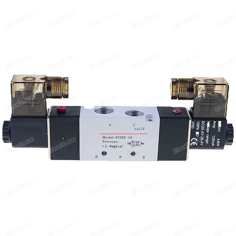 4V320-10 DC 12V 24V 110V 220V 3/8 "BSPT 2 положения 5 способов Пневматический электромагнитный клапан управления
4V320-10 DC 12V 24V 110V 220V 3/8 "BSPT 2 положения 5 способов Пневматический электромагнитный клапан управления