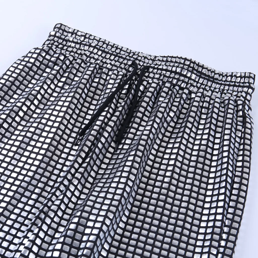 Autumn Casual Elastic High Waist Plaid Gilding Frenulum Harem Pants Women Loose Hip Hop Trousers Women Pantalon Femme Mujer 2019
Autumn Casual Elastic High Waist Plaid Gilding Frenulum Harem Pants Women Loose Hip Hop Trousers Women Pantalon Femme Mujer 2019