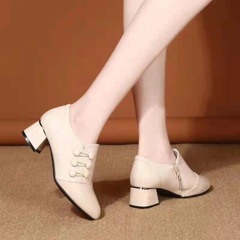 Women Pumps Autumn Winter Female Buttons PU Leather High Heels Women's Square Toe Shoes 2021 Ladies Zip Footwear Woman Footwear
Women Pumps Autumn Winter Female Buttons PU Leather High Heels Women's Square Toe Shoes 2021 Ladies Zip Footwear Woman Footwear