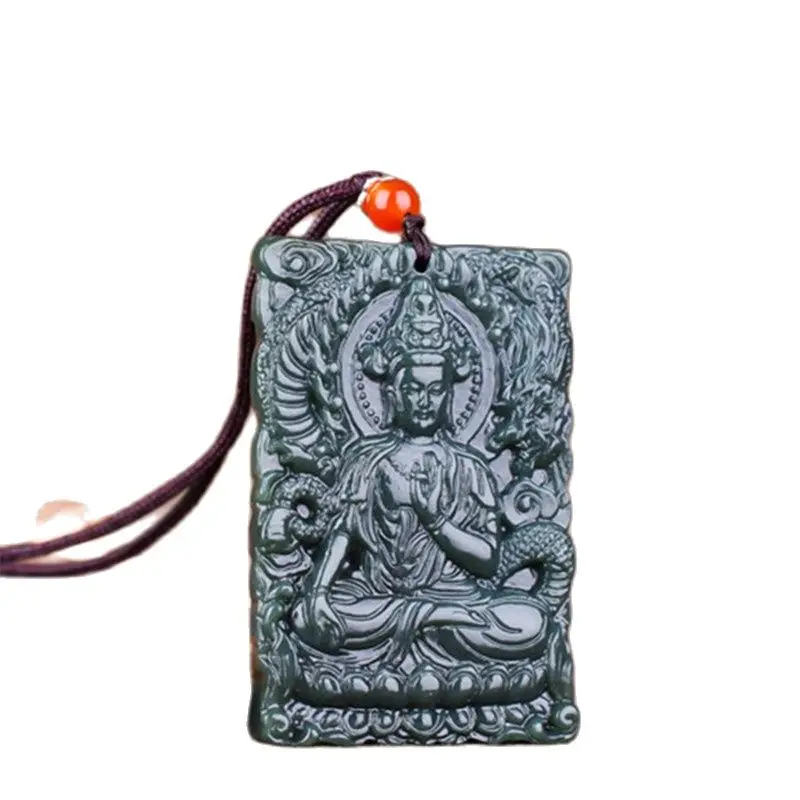 Синьцзян Хэтянь нефритовый кулон зеленый нефрит Гуаньинь кулон
Синьцзян Хэтянь нефритовый кулон зеленый нефрит Гуаньинь кулон