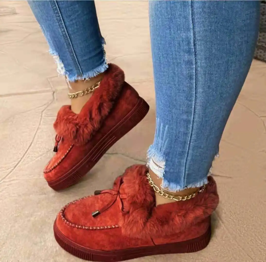 New Women's Winter Shoes and Ankle Boots Warm Flat Snow Boots Plush Comfortable Work Shoes Oversized Women's Shoesrt6
New Women's Winter Shoes and Ankle Boots Warm Flat Snow Boots Plush Comfortable Work Shoes Oversized Women's Shoesrt6