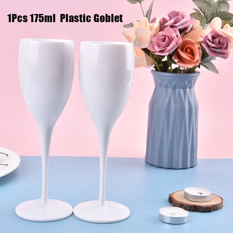 1 CUP Champagne Flutes Glasses Plastic Wine Glasses White Acrylic Champagne Glass Transparent Wine Glass
1 CUP Champagne Flutes Glasses Plastic Wine Glasses White Acrylic Champagne Glass Transparent Wine Glass