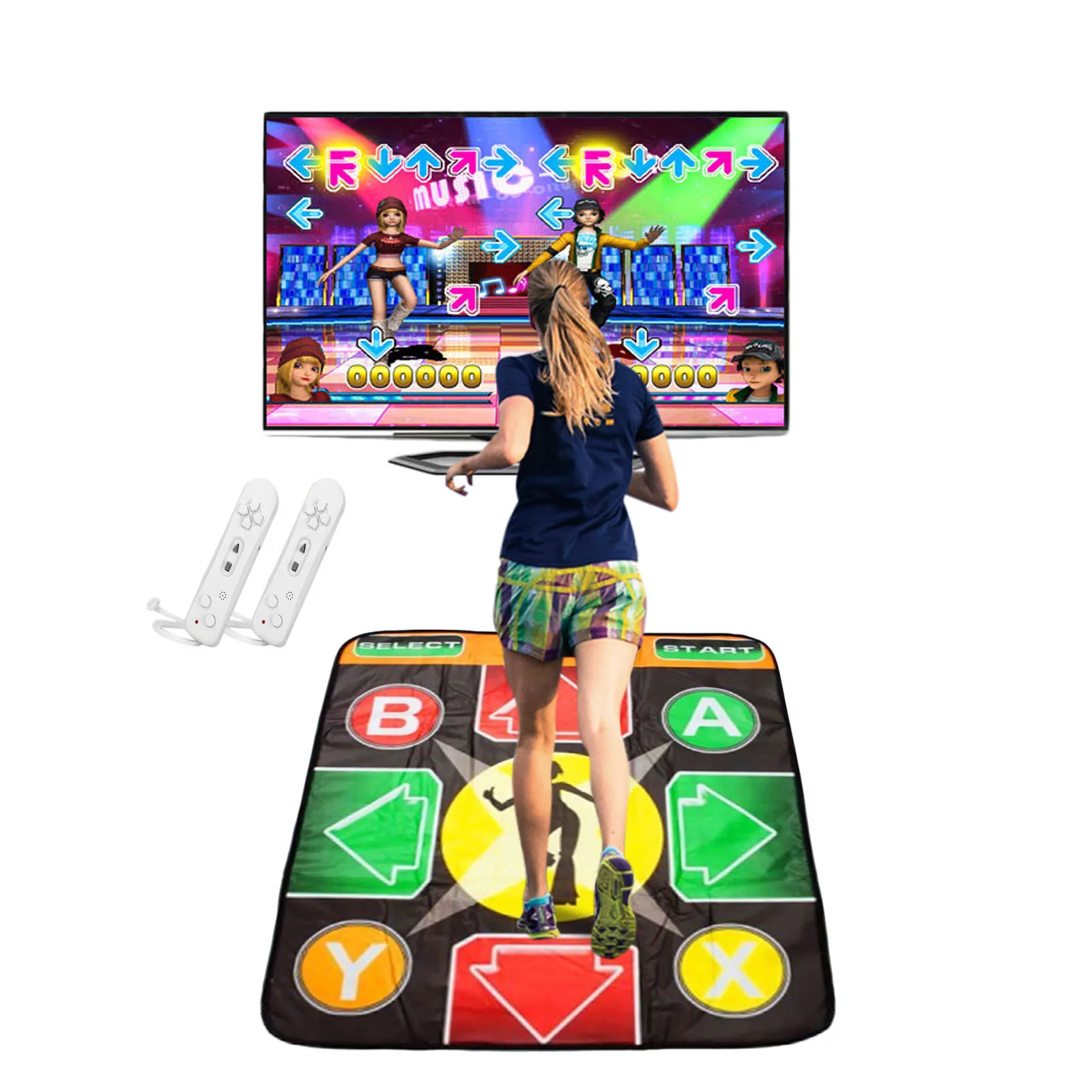Guide luminous double 3D running blanket somatosensory dancing blanket Computer TV Dual-Purpose Dancing Mat Non-Slip Yoga Game
Guide luminous double 3D running blanket somatosensory dancing blanket Computer TV Dual-Purpose Dancing Mat Non-Slip Yoga Game