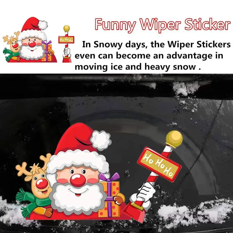 Snowman/Santa Claus Funny Car Sticker Car Body Window Wiper Stickers and Decals Glass Auto Decoration Rear Windshield Decal
Snowman/Santa Claus Funny Car Sticker Car Body Window Wiper Stickers and Decals Glass Auto Decoration Rear Windshield Decal