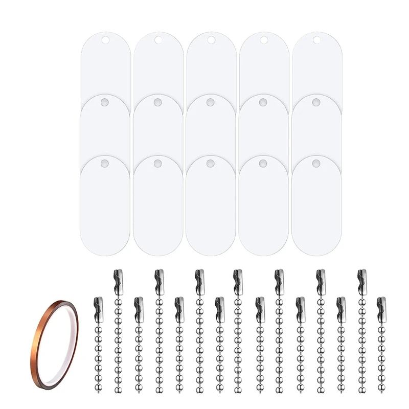 X4YA 31Pcs Dog Tag with Adjustable Strap Multipurpose Blank Sublimation Stamping Tag Metal Personalized Pendant
X4YA 31Pcs Dog Tag with Adjustable Strap Multipurpose Blank Sublimation Stamping Tag Metal Personalized Pendant