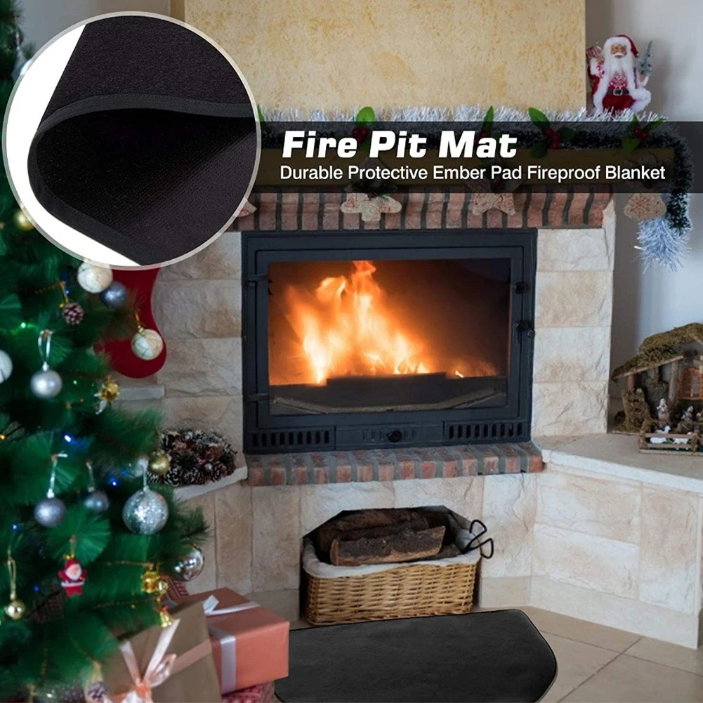 Fire Pit Mat Durable Flame Retardant Blanket Under Grill Pad Deck Protector for Fireplace Stove BBQ Camping Grilling Equipment
Fire Pit Mat Durable Flame Retardant Blanket Under Grill Pad Deck Protector for Fireplace Stove BBQ Camping Grilling Equipment