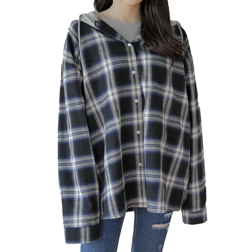 Student Girls Short Plaid Blouse Casual Loose BF Style Long Sleeve Hooded Shirt Brit Graphics Female Preppy Style Outerwear
Student Girls Short Plaid Blouse Casual Loose BF Style Long Sleeve Hooded Shirt Brit Graphics Female Preppy Style Outerwear