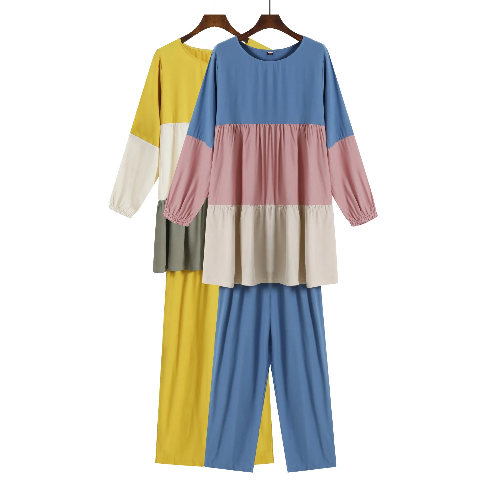 2 Pieces Hit Color Muslim Suits Muslim Sets Female Kaftan Islamic AbayasEnsemble Femme Musulmane 
2 Pieces Hit Color Muslim Suits Muslim Sets Female Kaftan Islamic AbayasEnsemble Femme Musulmane