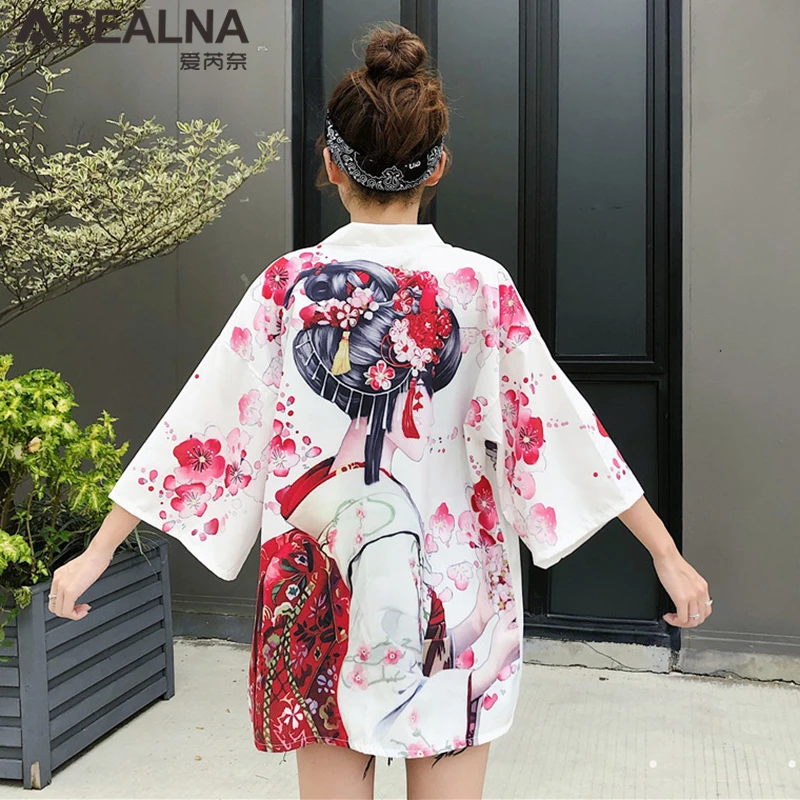 Summer Japanese Kimono Yukata Cardigan Women Korean Clothes Kawaii Girl Cosplay Streetwear Kimono Homme Femme Beach Sunscreen
Summer Japanese Kimono Yukata Cardigan Women Korean Clothes Kawaii Girl Cosplay Streetwear Kimono Homme Femme Beach Sunscreen