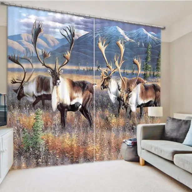 3D curtains for living room bedroom window curtains Grassland animals european print curtain
3D curtains for living room bedroom window curtains Grassland animals european print curtain