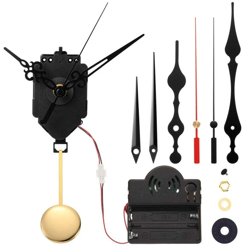 Quartz Pendulum Trigger Clock Movement Chime Westminster Melody Mechanism Clock Kit with 3 Pairs of Hands
Quartz Pendulum Trigger Clock Movement Chime Westminster Melody Mechanism Clock Kit with 3 Pairs of Hands