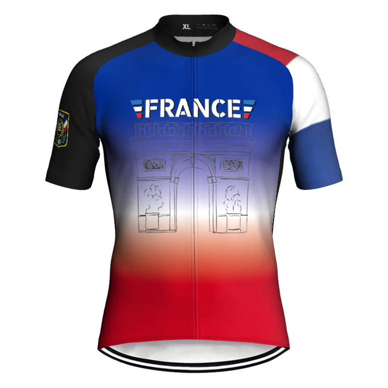 France Custom Jersey Summer Pro Short Cycling Bicycle MTB Jacket Bike T-Shirt Dry Breathable Top Outdoor Mountain Sport Clothing
France Custom Jersey Summer Pro Short Cycling Bicycle MTB Jacket Bike T-Shirt Dry Breathable Top Outdoor Mountain Sport Clothing