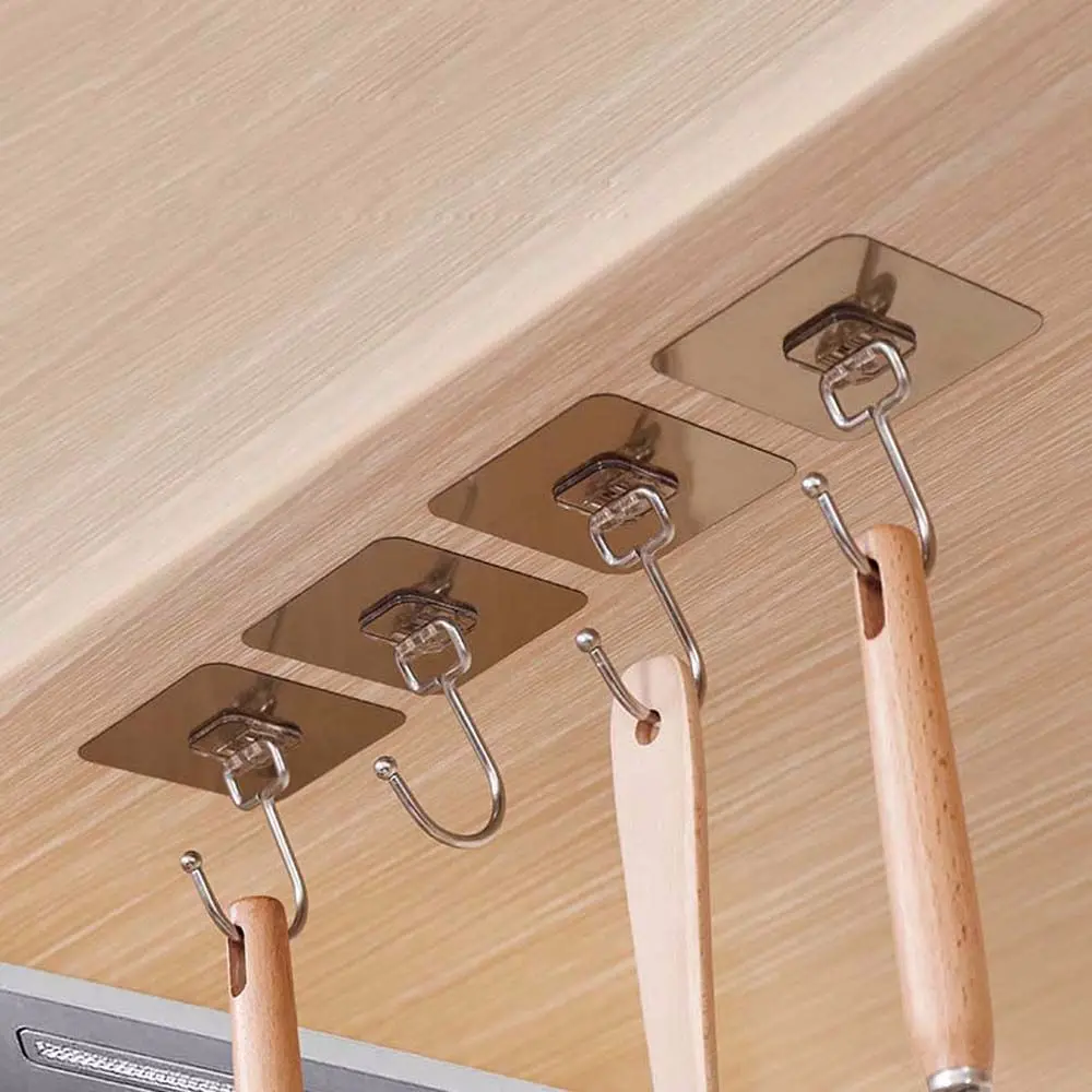 5 Pcs Kitchen Wall Adhesive Hooks Big Size Transparent Strong Self Adhesive Door Wall Hangers Hooks Practical Home Supplies
5 Pcs Kitchen Wall Adhesive Hooks Big Size Transparent Strong Self Adhesive Door Wall Hangers Hooks Practical Home Supplies