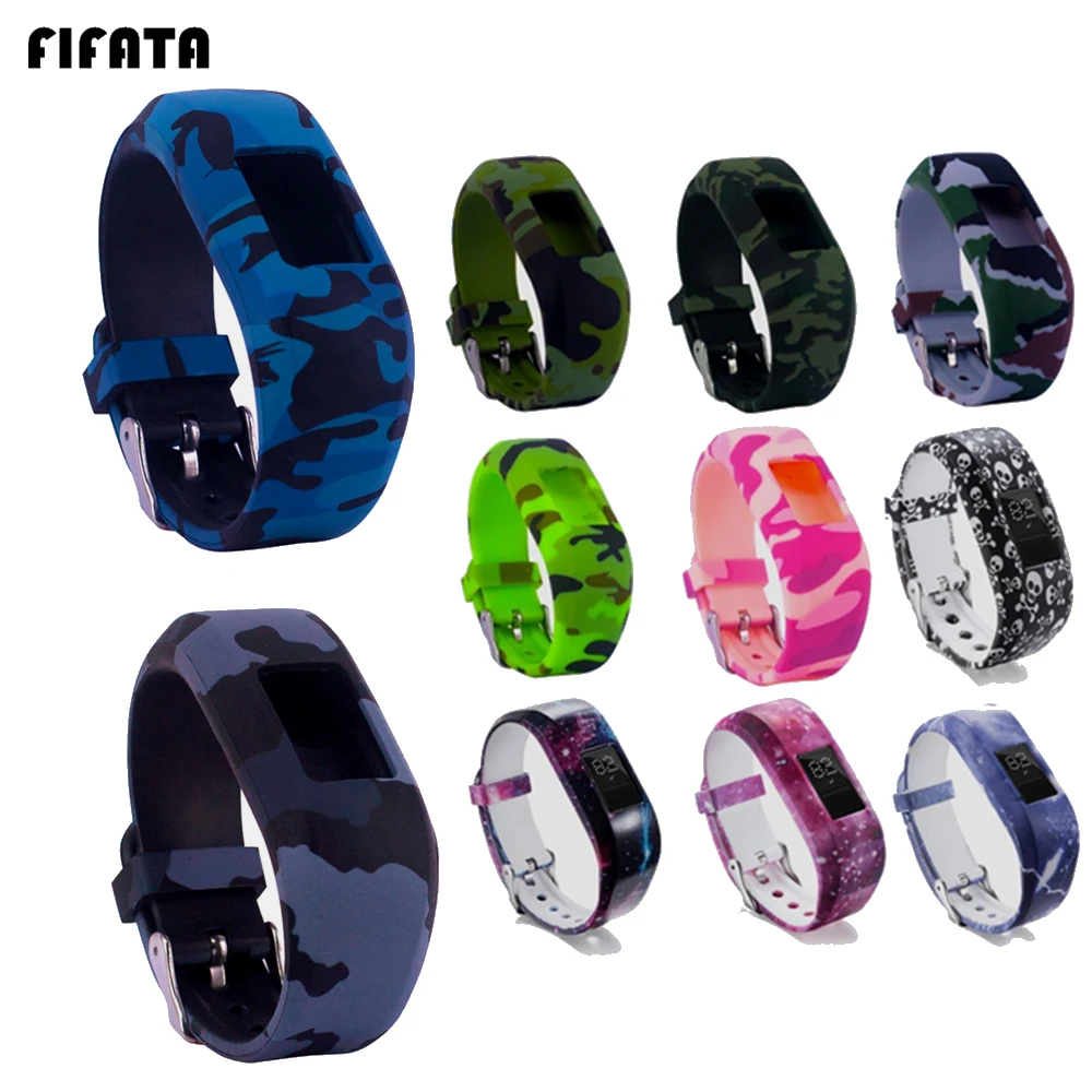 Силиконовый ремешок FIFATA для спортивных смарт часов Garmin Vivofit JR2/JR сменный VivoFit JR JR2